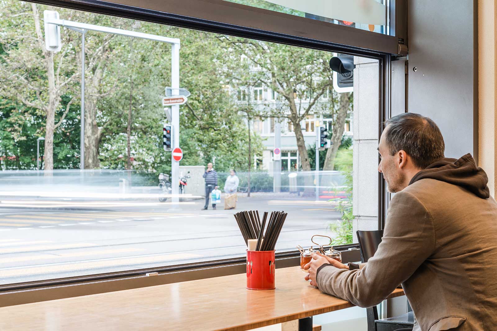 Where the scent of Asia wafts out into the street.